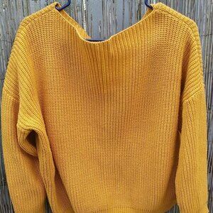 Mustard Yellow Sweater - No Size or Brand Tag - EUC - See Measurements
